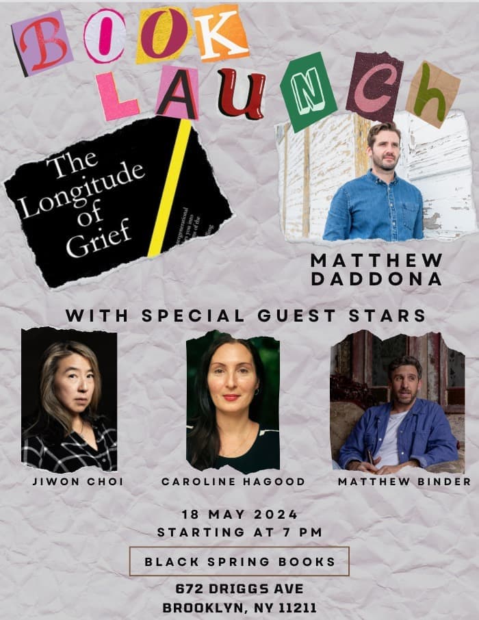 Book Launch: The Longitude of Grief