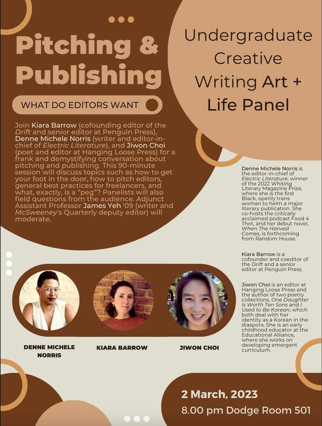 Author Talk: The Craft of Character Development